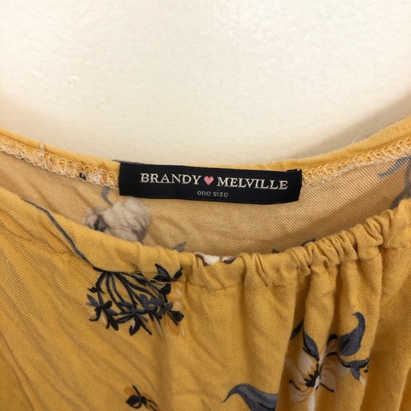 ✨ Brandy Melville yellow romper - Picture 5 of 7